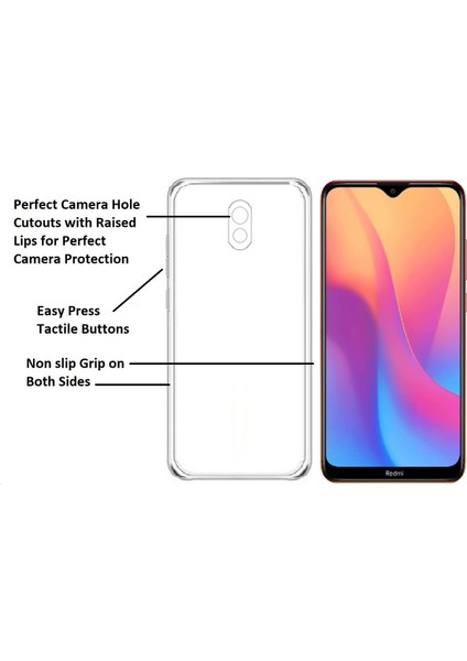 Xiaomi Redmi 8A Kamera Korumalı Süper Silikon Kılıf