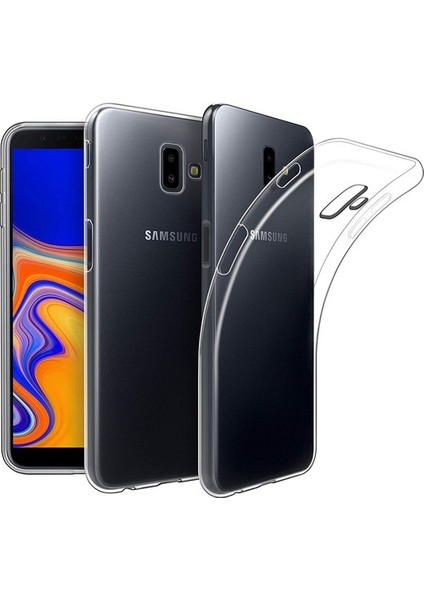 Samsung Galaxy J6 Plus Kamera Korumalı Süper Silikon Kılıf Ekran Koruyucu