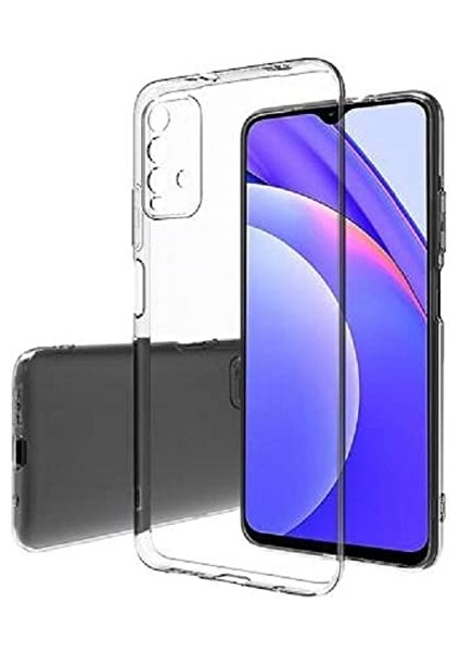 Xiaomi Redmi 9t Kamera Korumalı Süper Silikon Kılıf Ekran Koruyucu