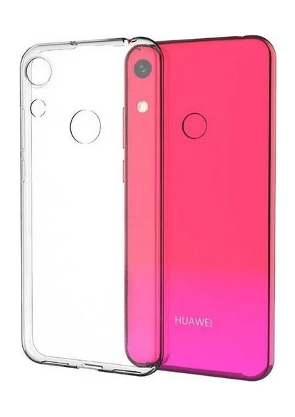 Huawei Honor 8A Kamera Korumalı Süper Silikon Kılıf Ekran Koruyucu