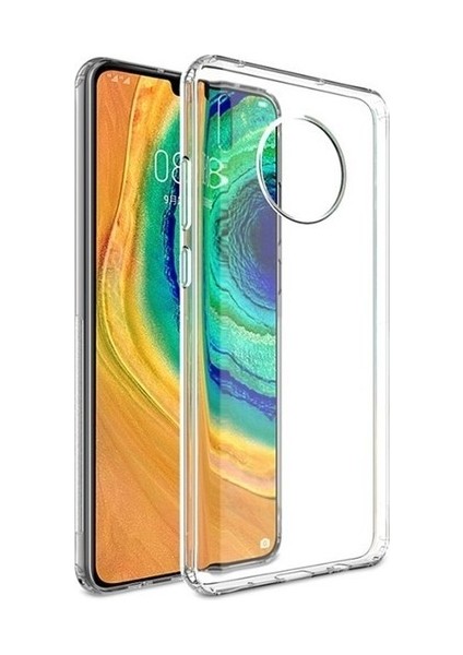 Huawei Mate 30 Pro Kamera Korumalı Süper Silikon Kılıf Ekran Koruyucu
