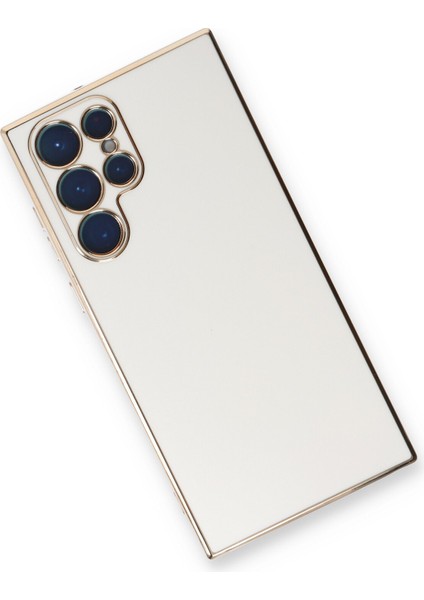 Samsung Galaxy S22 Ultra Kılıf Özel Tasarım Fit Kalıp Lüx Dizayn Silikon Kapak - Beyaz fiyatları