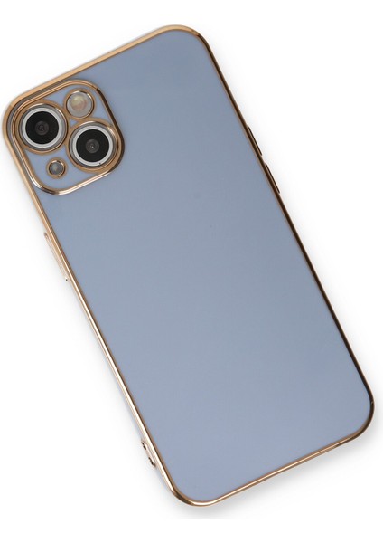 iPhone 13 Kılıf Özel Tasarım Fit Kalıp Lüx Dizayn Silikon Kapak - Mavi modelleri