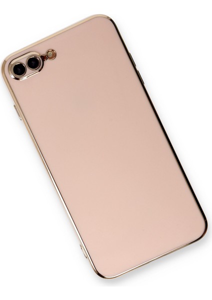 iPhone 7 Plus Kılıf Özel Tasarım Fit Kalıp Lüx Dizayn Silikon Kapak - Pembe modelleri