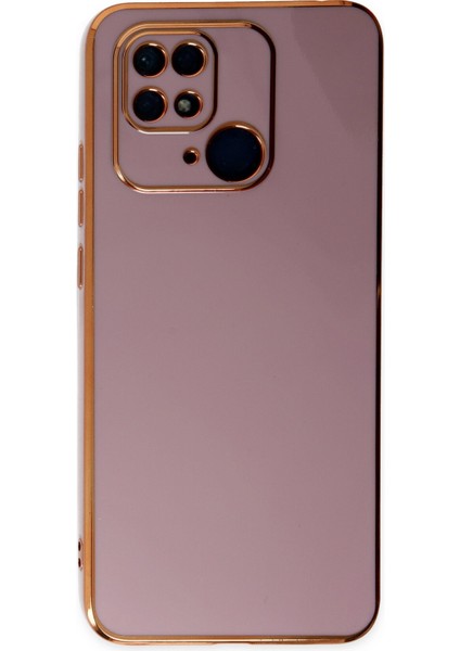 Xiaomi Poco C40 Kılıf Özel Tasarım Fit Kalıp Lüx Dizayn Silikon Kapak - Mor fiyatları