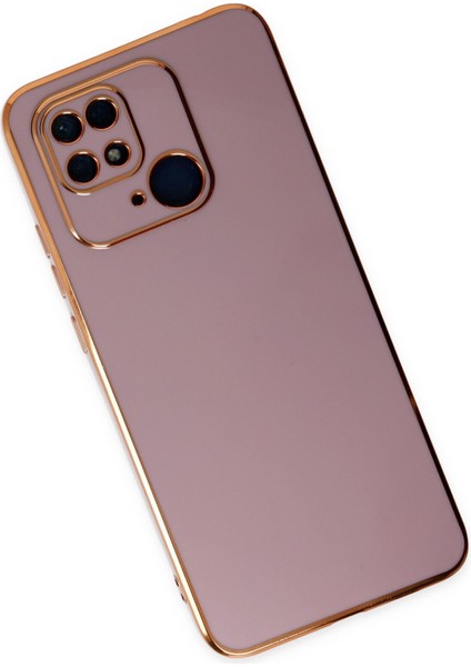 Xiaomi Poco C40 Kılıf Özel Tasarım Fit Kalıp Lüx Dizayn Silikon Kapak - Mor modelleri