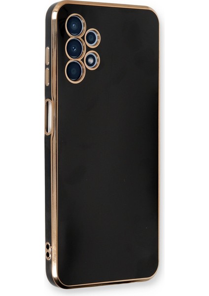 Samsung Galaxy A13 4g Kılıf Özel Tasarım Fit Kalıp Lüx Dizayn Silikon Kapak - Siyah