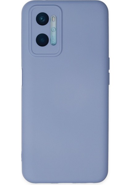 Oppo A96 Kılıf Lansman Içi Kadife Lüx Tasarım Silikon Kapak - Lila
