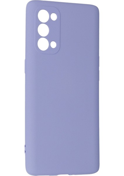 Oppo Reno 5 Pro Kılıf Lansman Içi Kadife Lüx Tasarım Silikon Kapak - Lila fiyatları