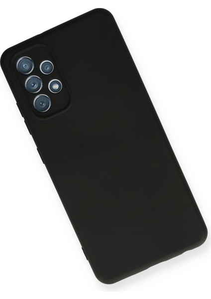 Samsung Galaxy A32 Kılıf Lansman Içi Kadife Lüx Tasarım Silikon Kapak - Siyah modelleri