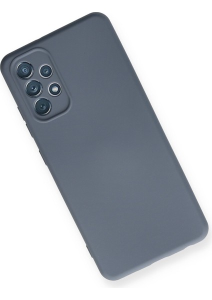 Samsung Galaxy A32 Kılıf Lansman Içi Kadife Lüx Tasarım Silikon Kapak - Gri modelleri