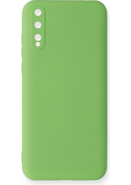 Huawei P Smart S Kılıf Lansman Içi Kadife Lüx Tasarım Silikon Kapak - Yeşil