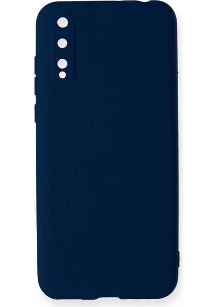 Huawei Y8P Kılıf Lansman Içi Kadife Lüx Tasarım Silikon Kapak - Lacivert