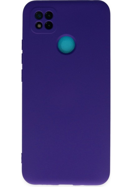 Xiaomi Redmi 9c Kılıf Lansman Içi Kadife Lüx Tasarım Silikon Kapak - Mor