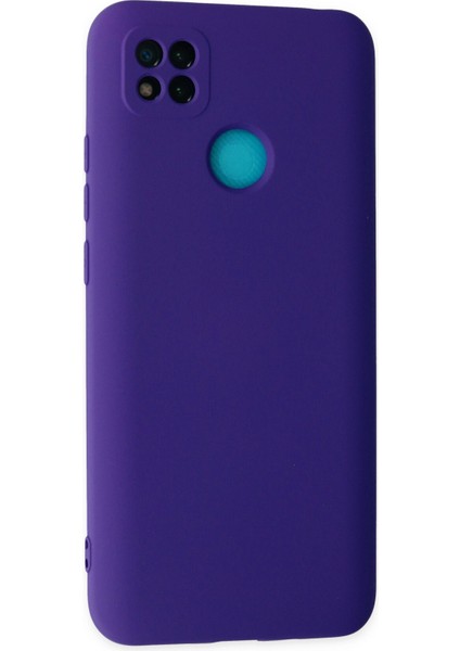 Xiaomi Redmi 9c Kılıf Lansman Içi Kadife Lüx Tasarım Silikon Kapak - Mor modelleri
