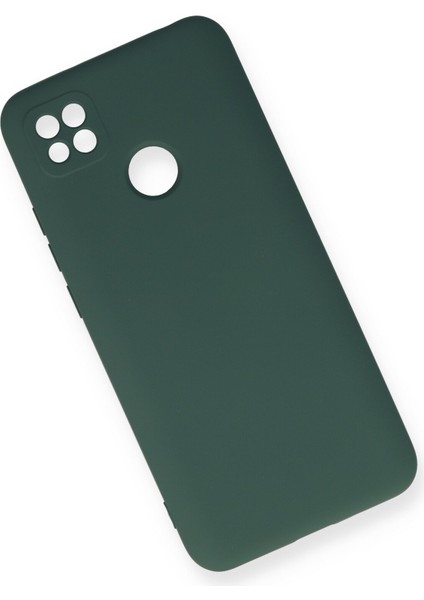 Xiaomi Redmi 9c Kılıf Lansman Içi Kadife Lüx Tasarım Silikon Kapak - Koyu Yeşil fiyatları