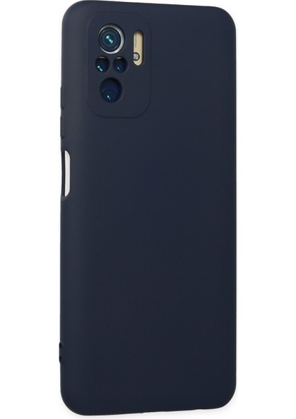 Xiaomi Redmi Note 10 Kılıf Lansman Içi Kadife Lüx Tasarım Silikon Kapak - Lacivert fiyatları