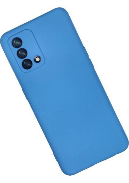 Oppo A74 4g Kılıf Lansman Içi Kadife Lüx Tasarım Silikon Kapak - Mavi fiyatları