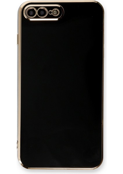 iPhone 8 Plus Kılıf Özel Tasarım Fit Kalıp Lüx Dizayn Silikon Kapak - Siyah fiyatları