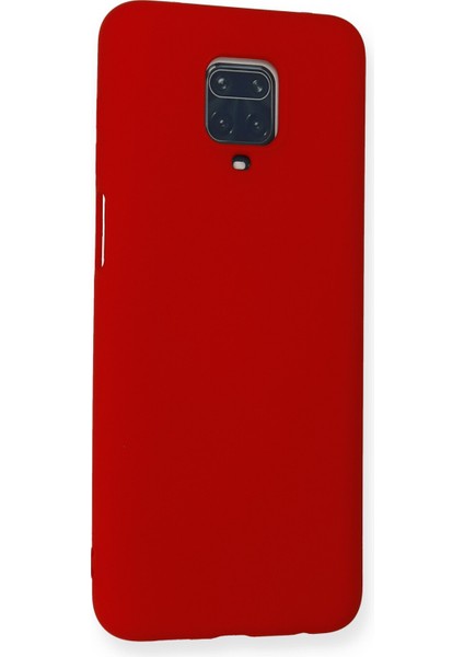 Xiaomi Redmi Note 9 Pro Kılıf Lansman Içi Kadife Lüx Tasarım Silikon Kapak - Kırmızı