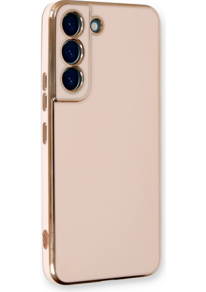 Samsung Galaxy S21 Fe Kılıf Özel Tasarım Fit Kalıp Lüx Dizayn Silikon Kapak - Pembe