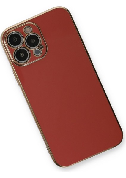 iPhone 13 Pro Max Kılıf Özel Tasarım Fit Kalıp Lüx Dizayn Silikon Kapak - Kırmızı modelleri