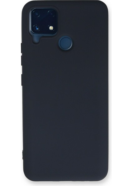 Realme C25 Kılıf Lansman Içi Kadife Lüx Tasarım Silikon Kapak - Lacivert