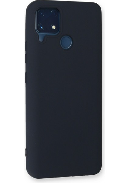 Realme C25 Kılıf Lansman Içi Kadife Lüx Tasarım Silikon Kapak - Lacivert modelleri