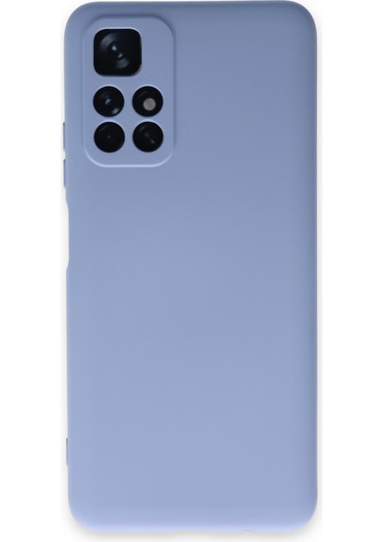Xiaomi Redmi Note 11T Kılıf Lansman Içi Kadife Lüx Tasarım Silikon Kapak - Lila