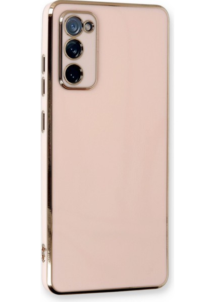 Samsung Galaxy S20 Fe Kılıf Özel Tasarım Fit Kalıp Lüx Dizayn Silikon Kapak - Pembe