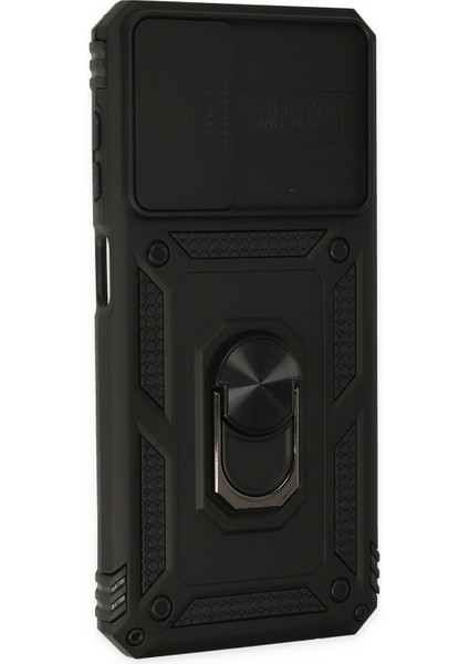 Samsung Galaxy A33 5g Kılıf Kamera Korumalı Sürgülü Yüzüklü Armor Military Zırh Tank - Siyah fiyatları