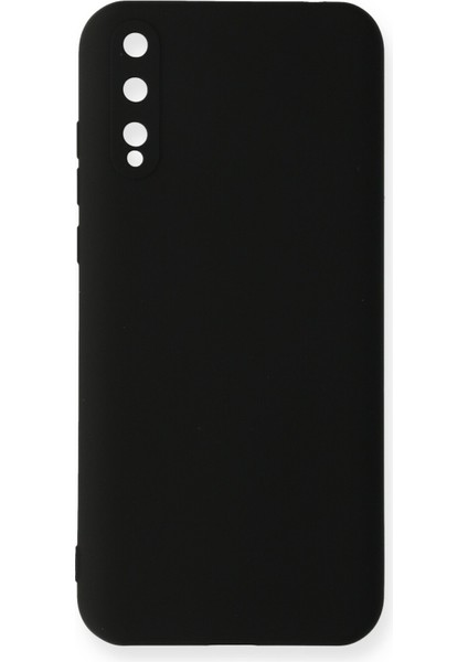 Huawei P Smart S Kılıf Lansman Içi Kadife Lüx Tasarım Silikon Kapak - Siyah