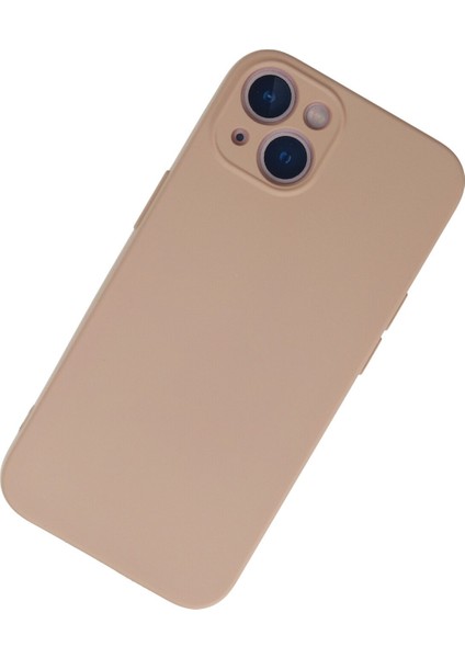 iPhone 13 Kılıf Lansman Içi Kadife Lüx Tasarım Silikon Kapak - Pudra fiyatları