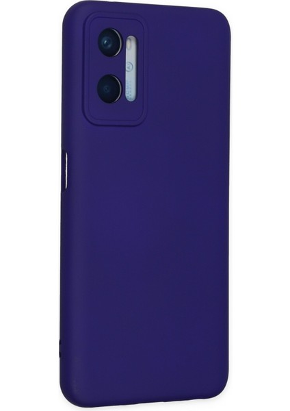 Oppo A96 Kılıf Lansman Içi Kadife Lüx Tasarım Silikon Kapak - Mor modelleri