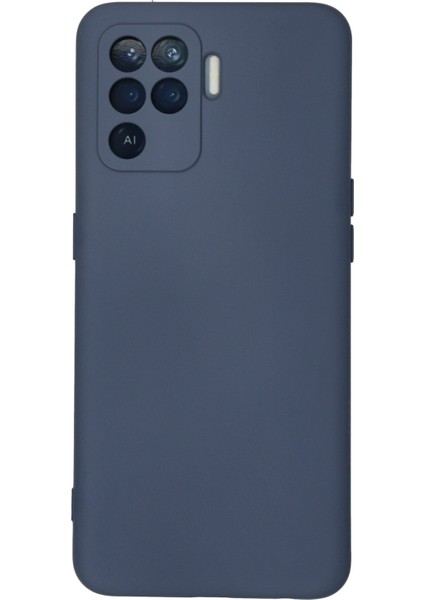Oppo Reno 5 Lite Kılıf Lansman Içi Kadife Lüx Tasarım Silikon Kapak - Gri