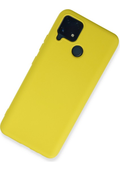 Realme C25 Kılıf Lansman Içi Kadife Lüx Tasarım Silikon Kapak - Sarı fiyatları