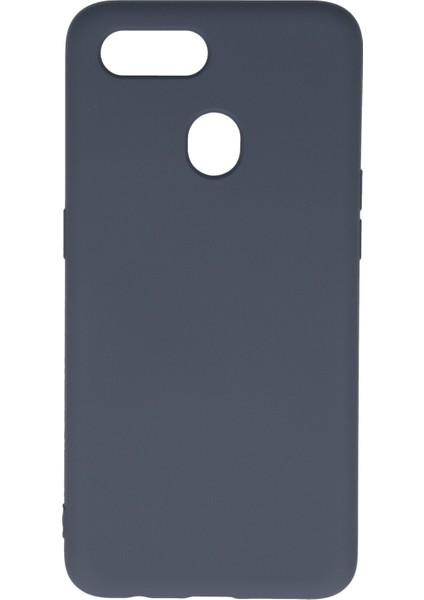 Oppo Ax7 Kılıf Lansman Içi Kadife Lüx Tasarım Silikon Kapak - Gri