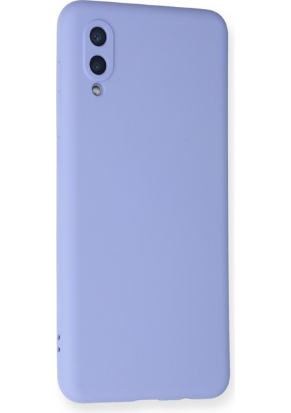 Samsung Galaxy A02 Kılıf Lansman Içi Kadife Lüx Tasarım Silikon Kapak - Lila fiyatları