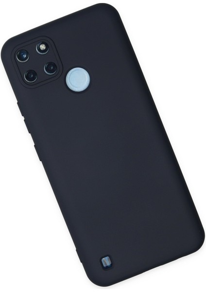 Realme C21Y Kılıf Lansman Içi Kadife Lüx Tasarım Silikon Kapak - Lacivert fiyatları