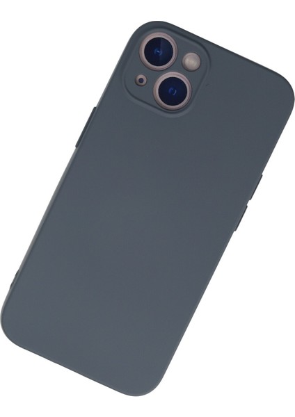 iPhone 13 Mini Kılıf Lansman Içi Kadife Lüx Tasarım Silikon Kapak - Gri fiyatları