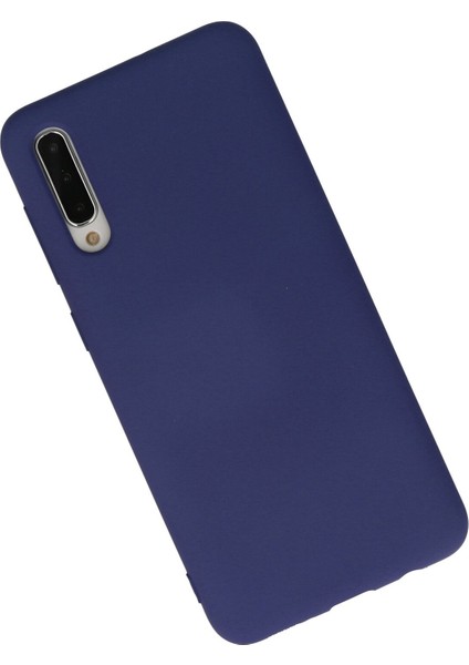 Samsung Galaxy A50S Kılıf Lansman Içi Kadife Lüx Tasarım Silikon Kapak - Lacivert fiyatları