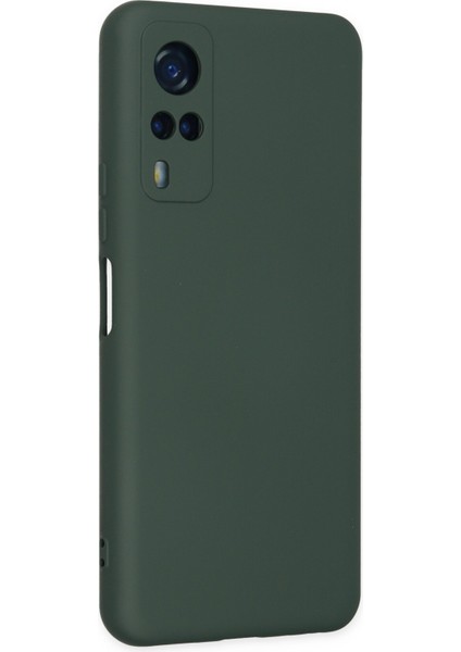 Vivo Y51 Kılıf Lansman Içi Kadife Lüx Tasarım Silikon Kapak - Koyu Yeşil modelleri