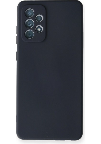 Samsung Galaxy A72 Kılıf Lansman Içi Kadife Lüx Tasarım Silikon Kapak - Lacivert