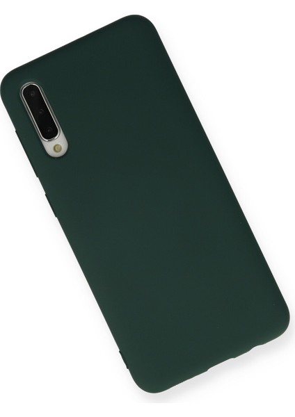 Samsung Galaxy A50S Kılıf Lansman Içi Kadife Lüx Tasarım Silikon Kapak - Koyu Yeşil fiyatları