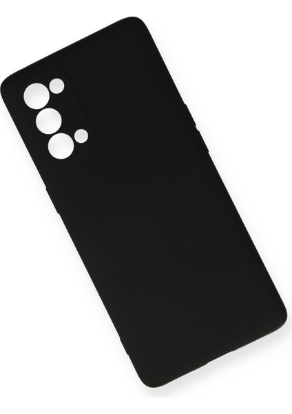 Oppo Reno 5 Kılıf Lansman Içi Kadife Lüx Tasarım Silikon Kapak - Siyah modelleri