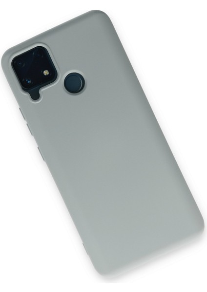 Realme C25 Kılıf Lansman Içi Kadife Lüx Tasarım Silikon Kapak - Buz Mavi modelleri