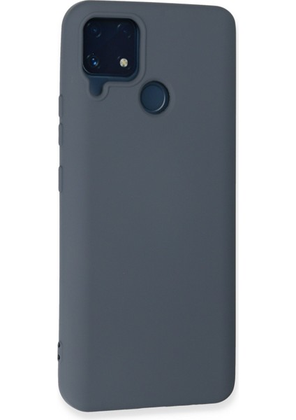 Realme C25 Kılıf Lansman Içi Kadife Lüx Tasarım Silikon Kapak - Gri modelleri