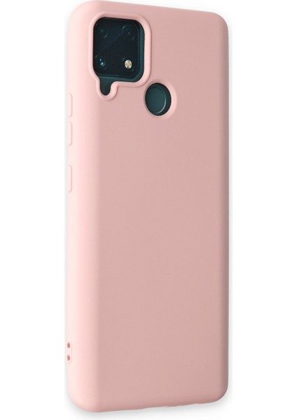 Realme C25 Kılıf Lansman Içi Kadife Lüx Tasarım Silikon Kapak - Pudra fiyatları