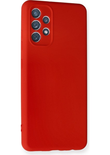 Samsung Galaxy A32 Kılıf Lansman Içi Kadife Lüx Tasarım Silikon Kapak - Kırmızı fiyatları