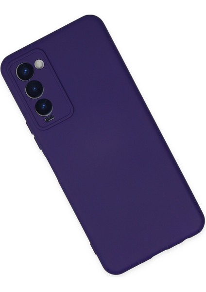 Tecno Camon 18 Kılıf Lansman Içi Kadife Lüx Tasarım Silikon Kapak - Mor fiyatları